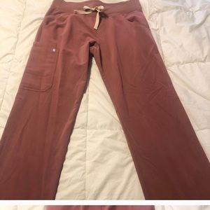 Mauve Kade scrub pants FIGS